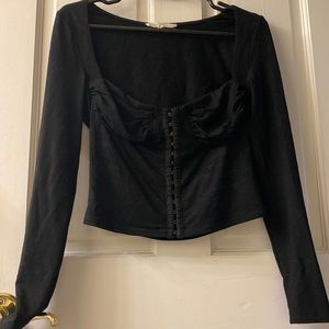 Dolls Kill black corset bustier